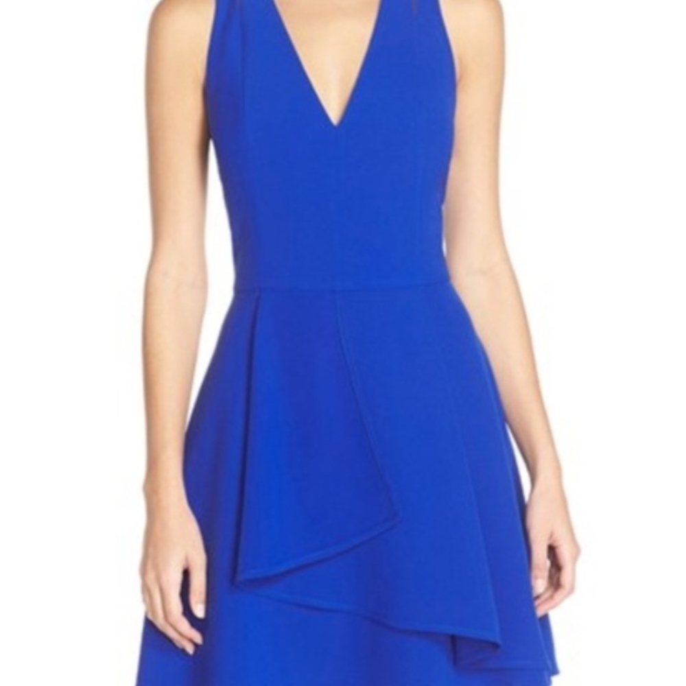 Adelyn Rae Cobalt Blue Sleeveless Wedding Dress - Picture 2 of 3